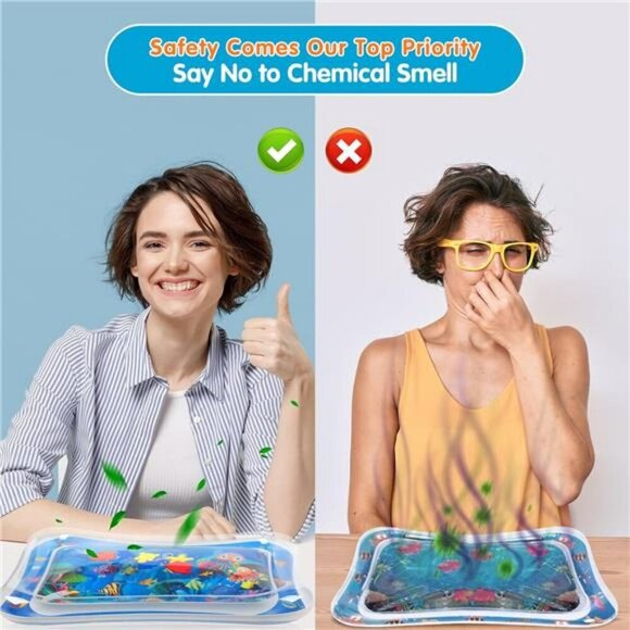 Infinno Tummy Time Water Mat Baby Sensory Play Toy for Infants Toddlers 3 24M - Picture 6 of 7